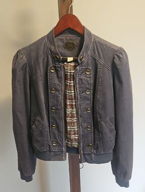 Idra Womens Blue/Grey Courduroy Jacket...size 0